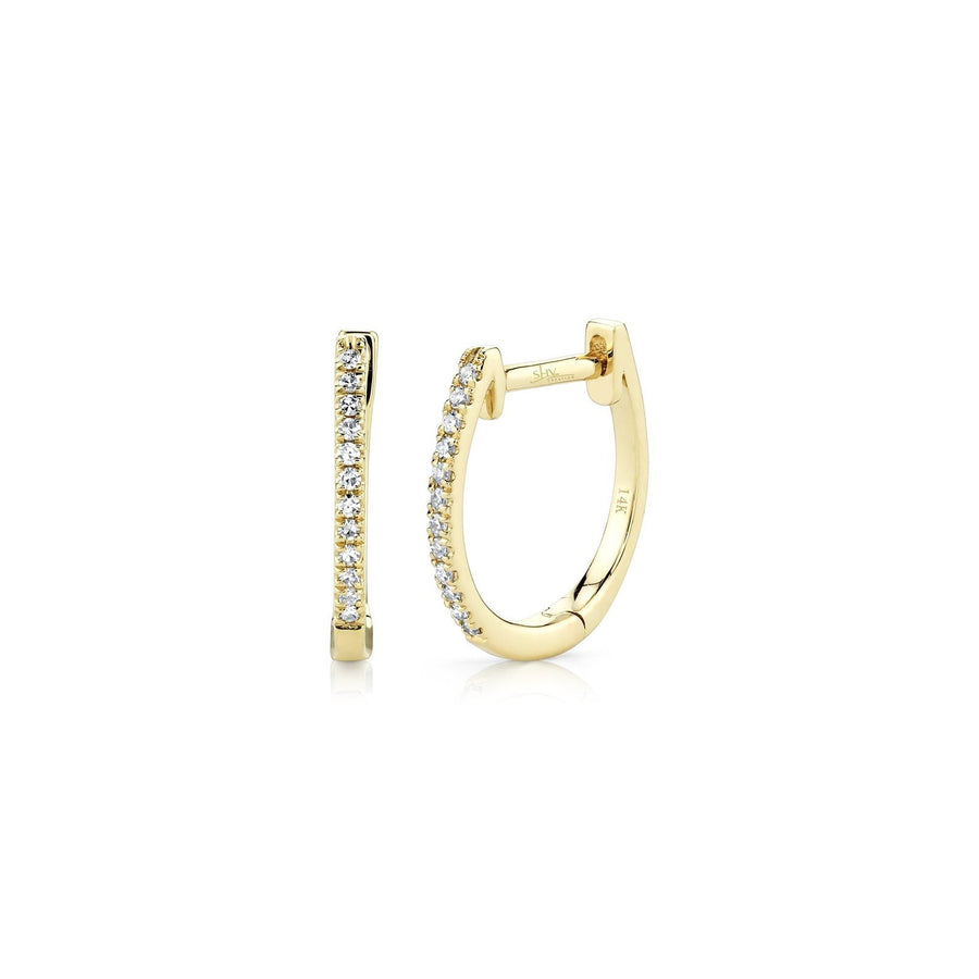 Shy Creation Diamond Huggie Earrings - SC55001598