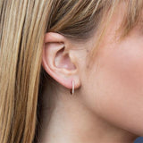 Shy Creation Diamond Huggie Earrings - SC55001599
