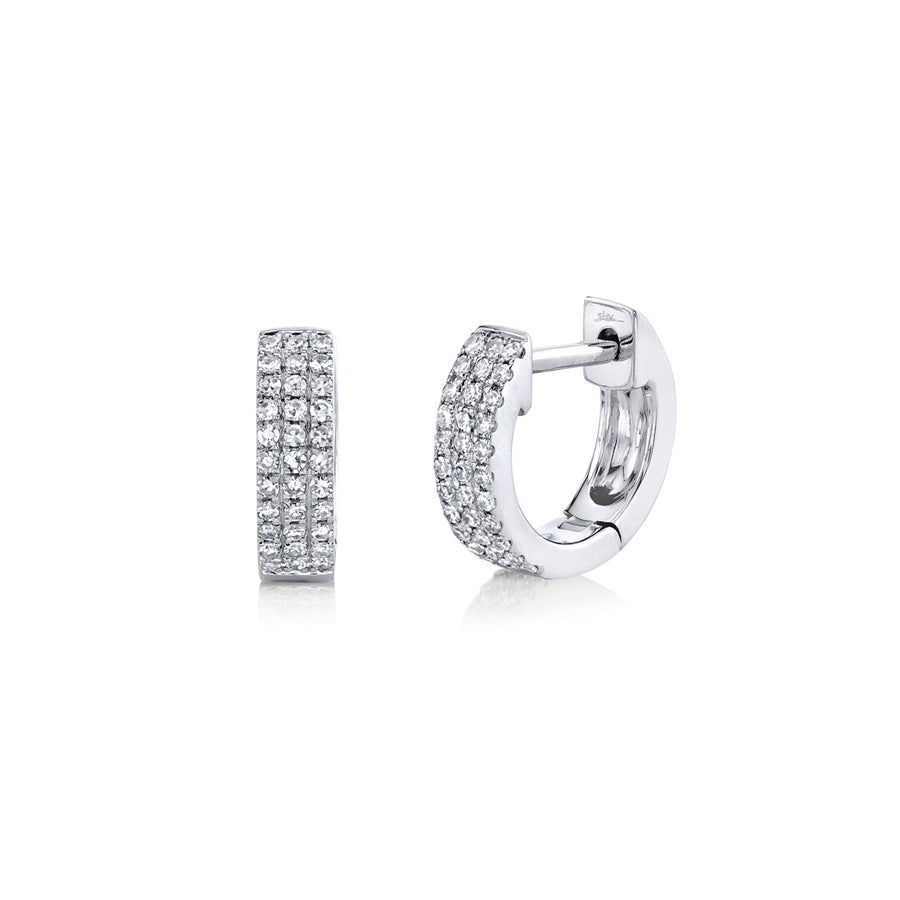 Shy Creation Diamond Huggie Earrings - SC55009012