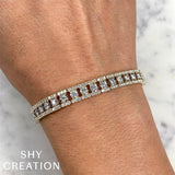 Shy Creation Diamond Line Bracelet-Shy Creation Diamond Line Bracelet - SC55024143