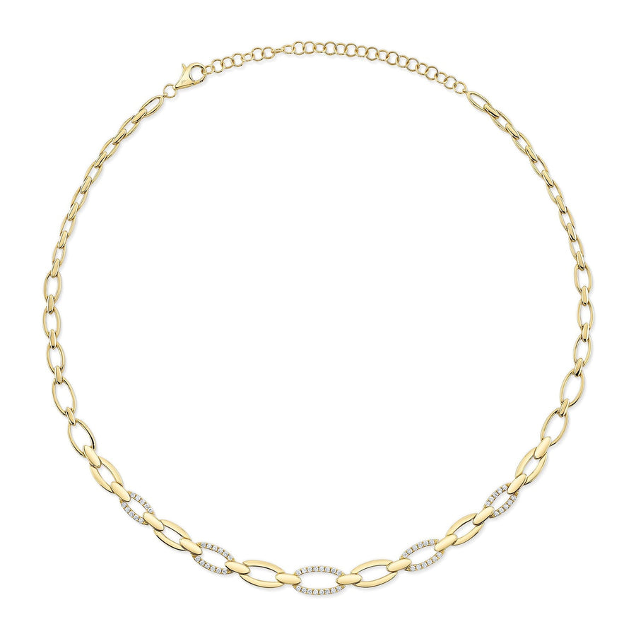 Shy Creation Diamond Link Necklace - SC55021038V2