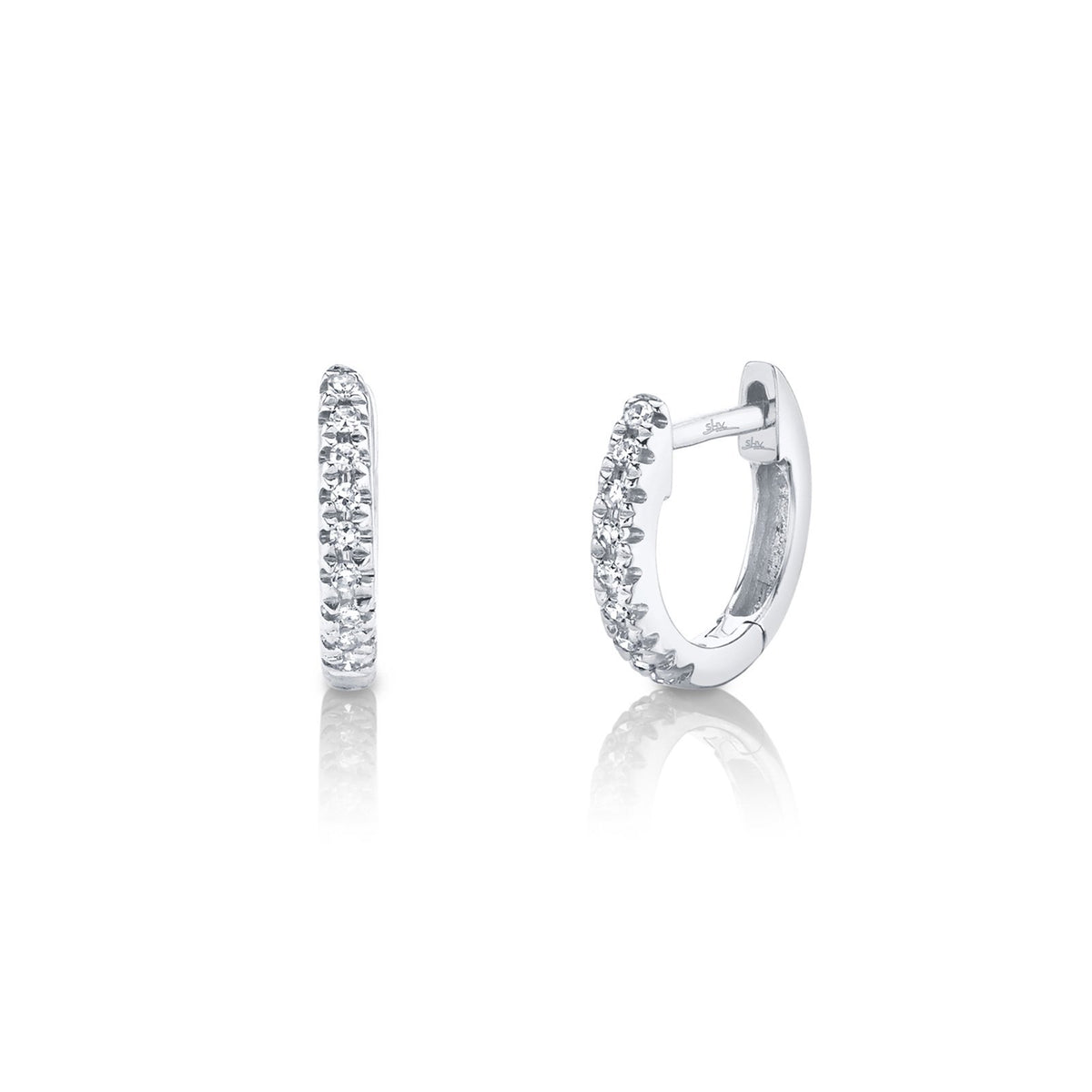 Shy Creation Diamond Mini Huggie Earrings - SC22003982V3