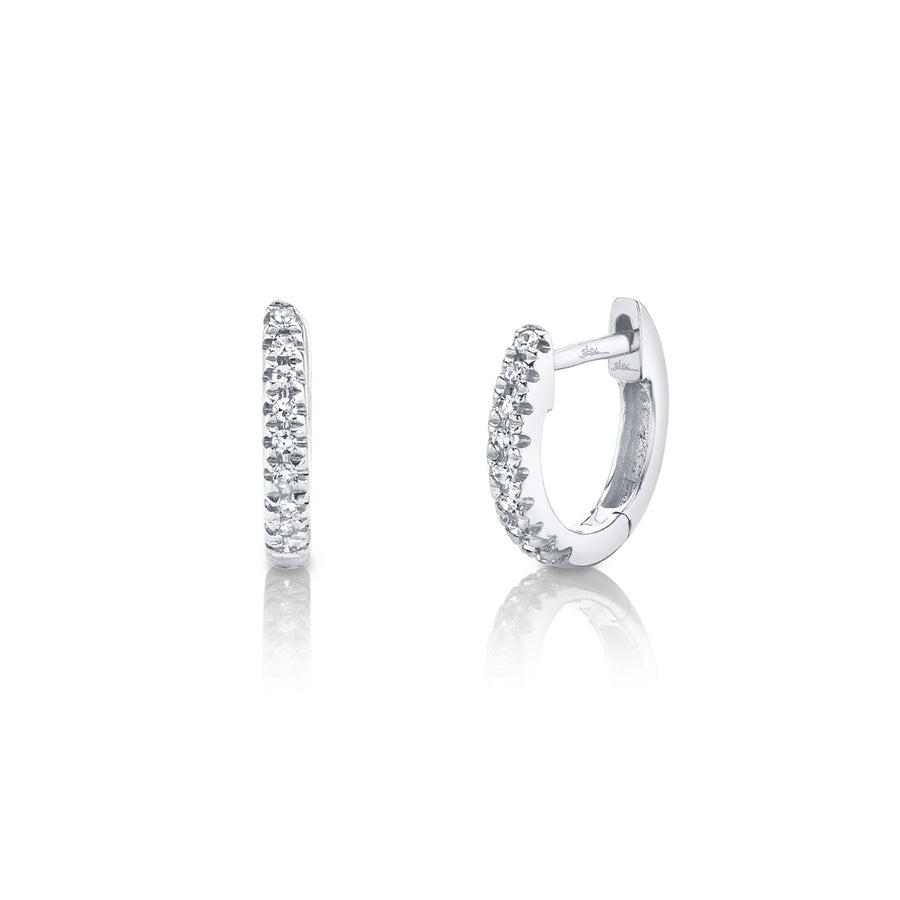 Shy Creation Diamond Mini Huggie Earrings - SC22003982V3