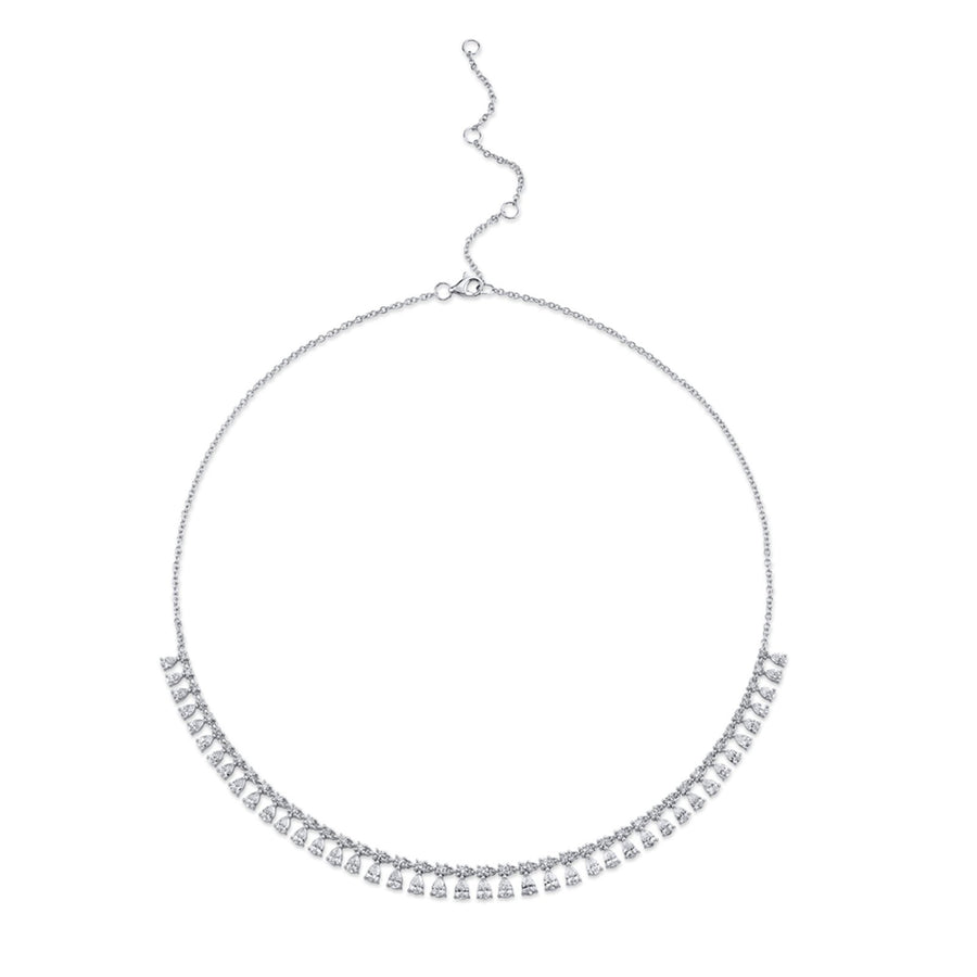Shy Creation Diamond Necklace - SC55019854 - Shy Creation Diamond Necklace in 14 karat white gold with diamonds totaling 4.09 carats total weight.