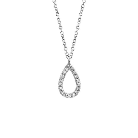Shy Creation Diamond Pear Necklace - SC55010067