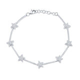 Shy Creation Diamond Star Bracelet - SC55004938