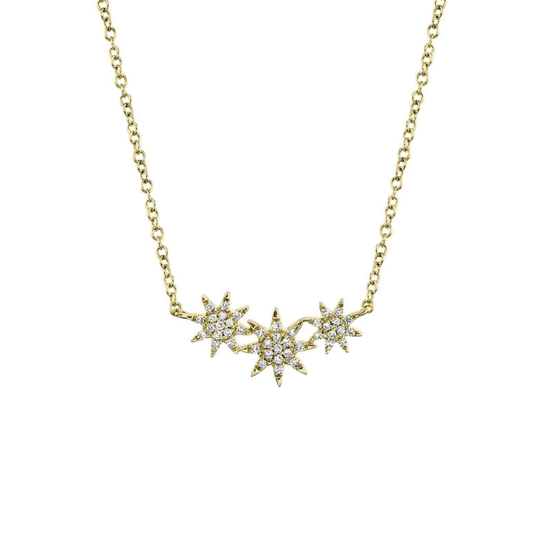 Shy Creation Diamond Star Necklace 0.09 CT-Shy Creation Diamond Star Necklace - SC55006110