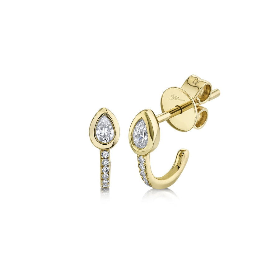 Shy Creation Diamond Stud Earrings - SC55019564