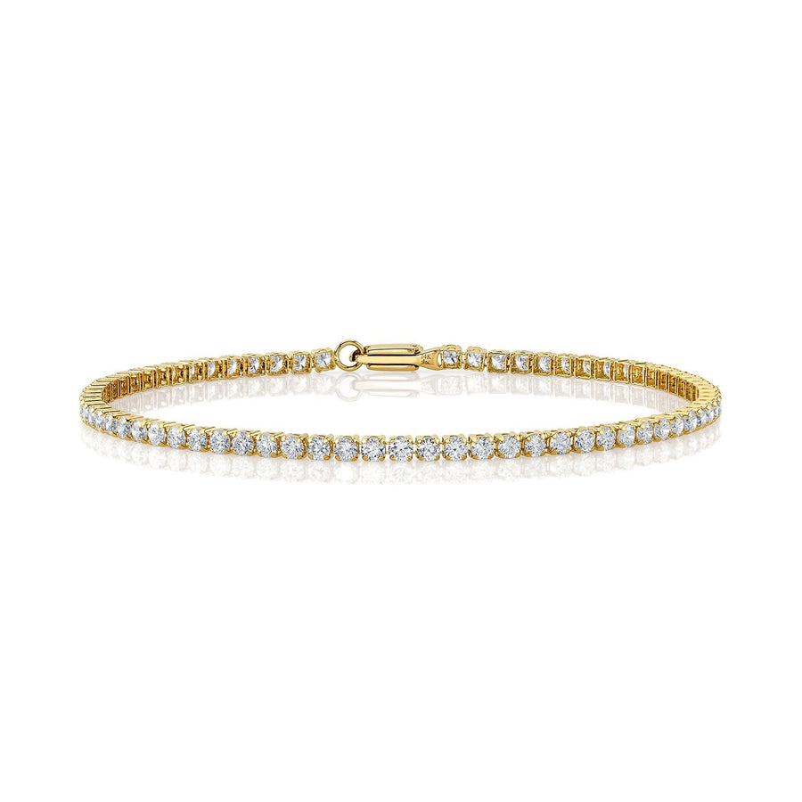 Shy Creation Diamond Tennis Bracelet - SC22008250 - Shy Creation Diamond Tennis Bracelet in 14 karat yellow gold.