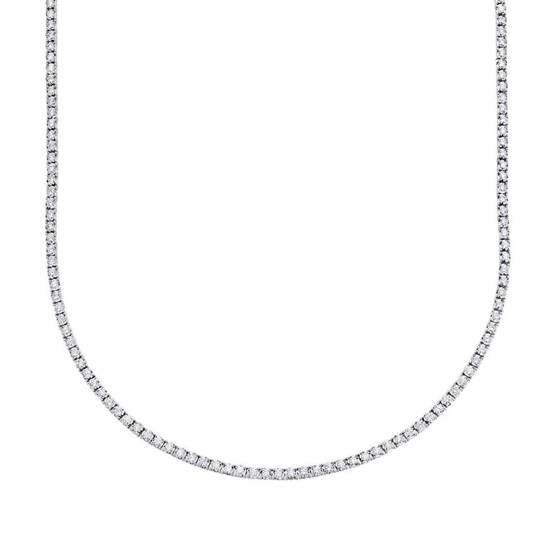 Shy Creation Diamond Tennis Necklace 3.96 CT-Shy Creation Diamond Tennis Necklace - SC55004959Z16
