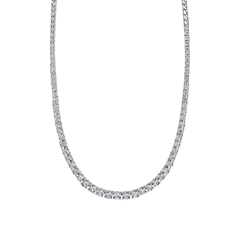 Shy Creation Diamond Tennis Necklace 4.39 CT-Shy Creation Diamond Tennis Necklace - SC55005140