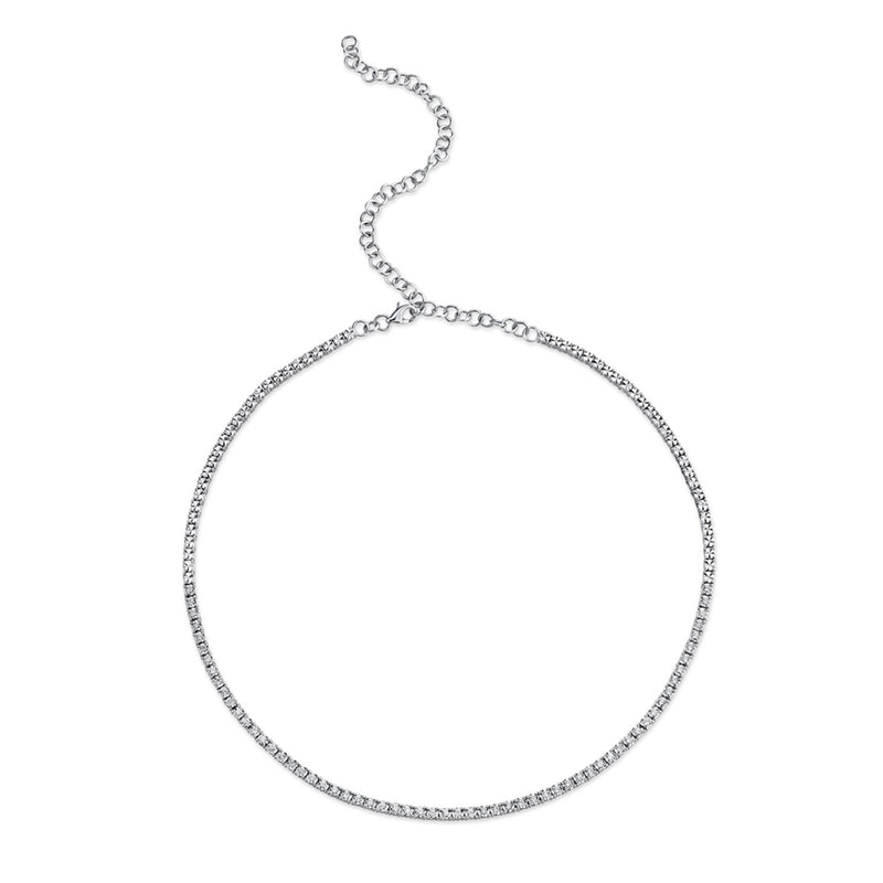 Shy Creation Diamond Tennis Necklace 0.95 CT-Shy Creation Diamond Tennis Necklace - SC55009469