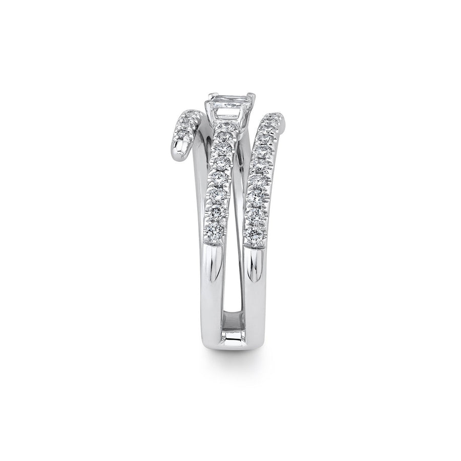 Shy Creation Emerald Diamond Coil Ring - SC22007591