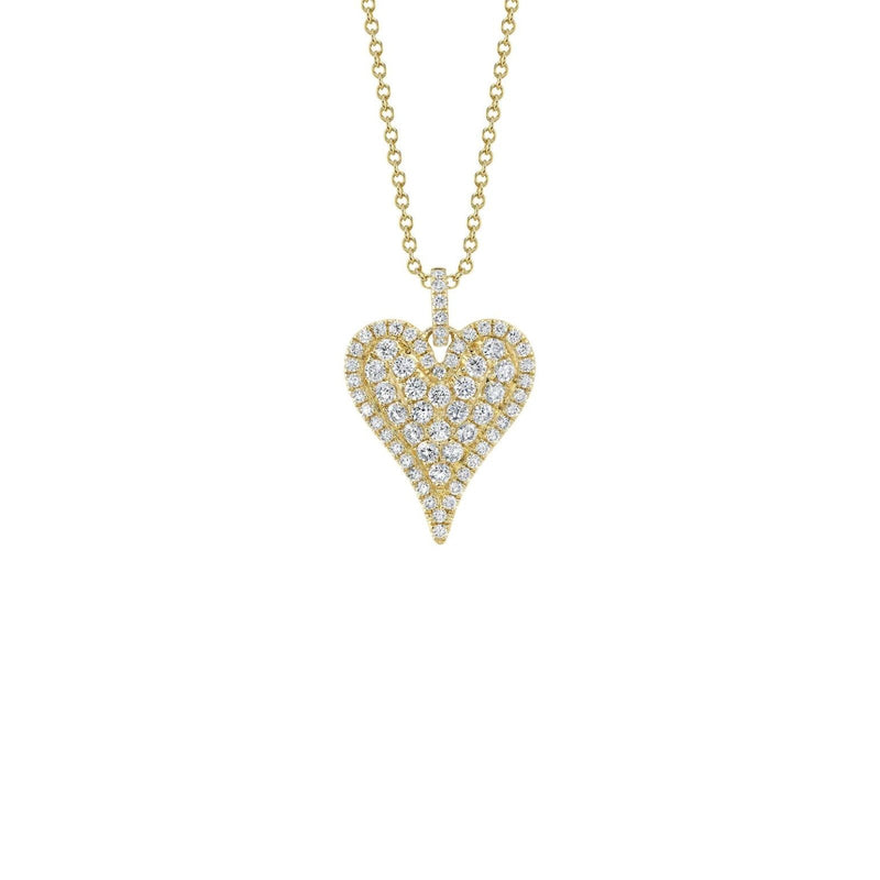 Shy Creation Diamond Heart Necklace 1.31 CT-Shy Creation Glittara Diamond Heart Necklace - SC55023663