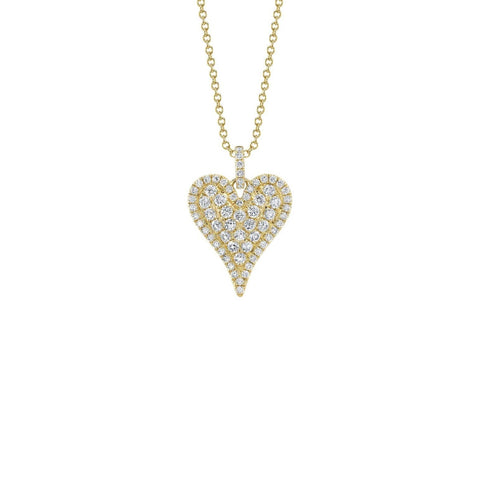 Shy Creation Glittara Diamond Heart Necklace - SC55023663