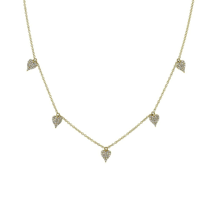 Shy Creation Kate Diamond Pavé Heart Necklace - SC55020086V2