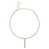 Shy Creation Lariat Diamond Necklace - SC55024077
