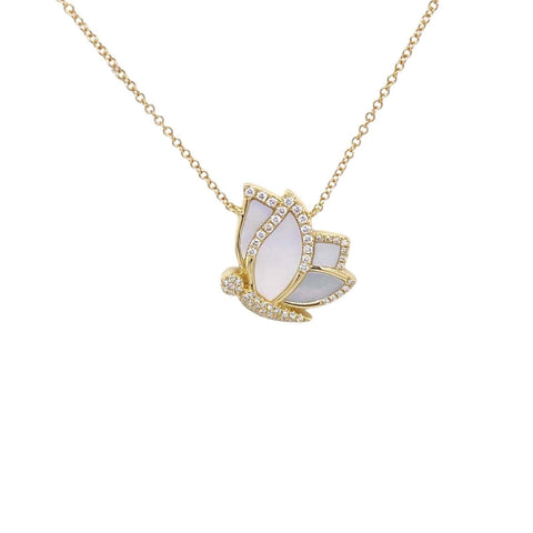 Shy Creation Mother-of-Pearl Butterfly Necklace - SC55022878