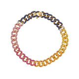 Shy Creation Multi-Color Stone Link Bracelet-Shy Creation Multi-Color Stone Link Bracelet - SC22005264