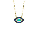 Shy Creation Turquoise Eye Necklace-Shy Creation Turquoise Eye Necklace - SC55002262