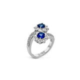 Simon G Sapphire Diamond Bypass Ring -