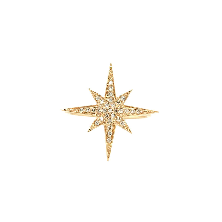Sydney Evan 14K Rose Gold Starburst Diamond Ring -