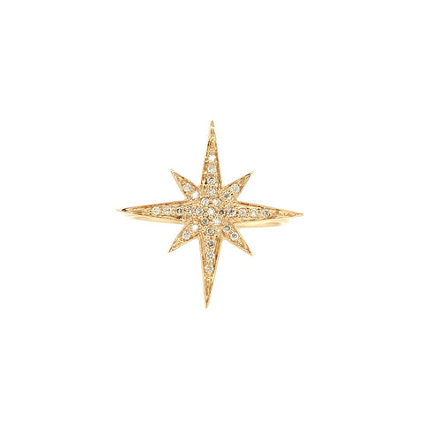 Sydney Evan 14K Rose Gold Starburst Diamond Ring -