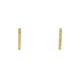 Sydney Evan 14K Yellow Gold Diamond Bar Earrings -