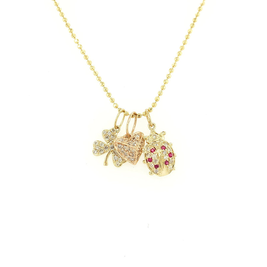 Sydney Evan 14K Yellow Gold Diamond Pendants and Chain -