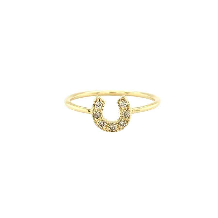 Sydney Evan 14K Yellow Gold Midi Horse Shoe Ring -