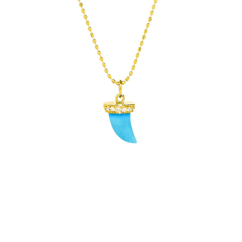 Sydney Evan Horn Necklace-Sydney Evan Horn Necklace -