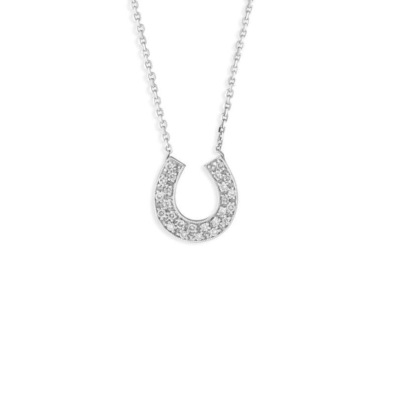 Sydney Evan Horseshoe Necklace-Sydney Evan Horseshoe Necklace -