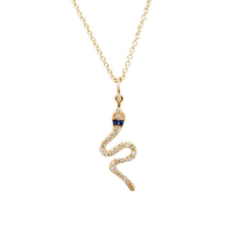 Sydney Evan Snake Diamond Necklace -
