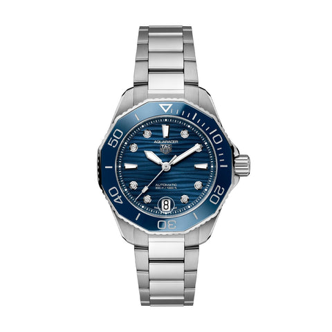 TAG Heuer Aquaracer Calibre 5 Automatic Ladies Blue Steel Watch -