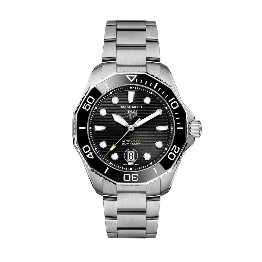 TAG Heuer Aquaracer Calibre 5 Automatic Mens Black Steel Watch -