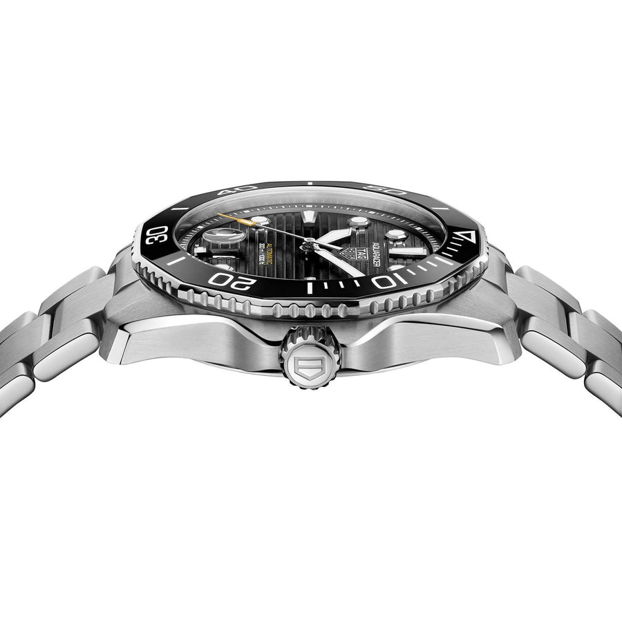 TAG Heuer Aquaracer Calibre 5 Automatic Mens Black Steel Watch -