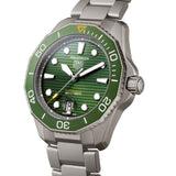 TAG Heuer Aquaracer Calibre 5 Automatic Mens Green Titanium Watch-TAG Heuer Aquaracer Calibre 5 Automatic Mens Green Titanium Watch -