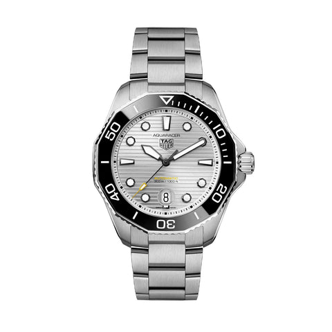 TAG Heuer Aquaracer Calibre 5 Automatic Mens Silver Steel Watch -