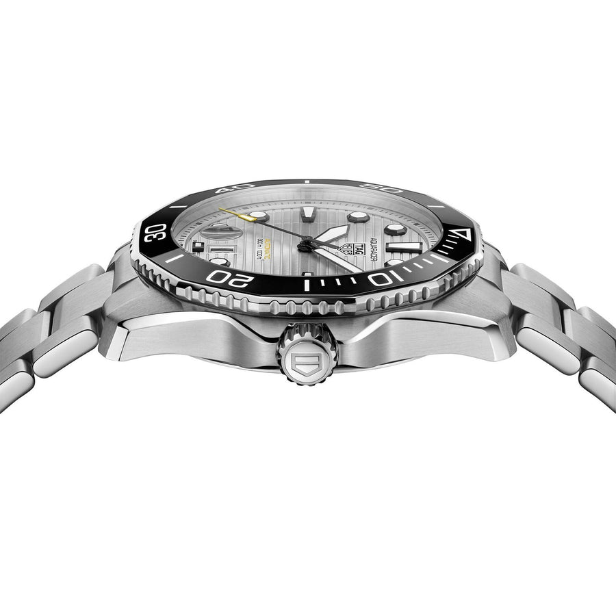 TAG Heuer Aquaracer Calibre 5 Automatic Mens Silver Steel Watch -