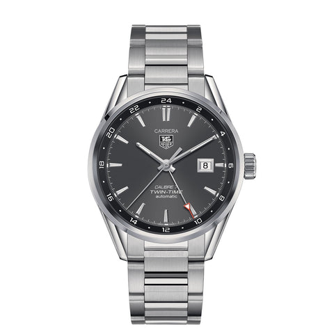 Tag Heuer Carrera Calibre 7 Twin Time - 41mm-Tag Heuer Carrera Calibre 7 Twin Time - 41mm -