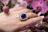 Tanzanite Diamond Ring-Tanzanite Diamond Ring -