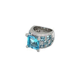 Topaz Diamond Ring-Topaz Diamond Ring -