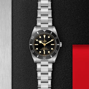 TUDOR Black Bay 54 37mm Steel-TUDOR Black Bay 54 37mm Steel - M79000N-0001 - TUDOR Black Bay 54 in a 37mm stainless steel case with black dial on stainless steel bracelet, featuring an automatic movement.