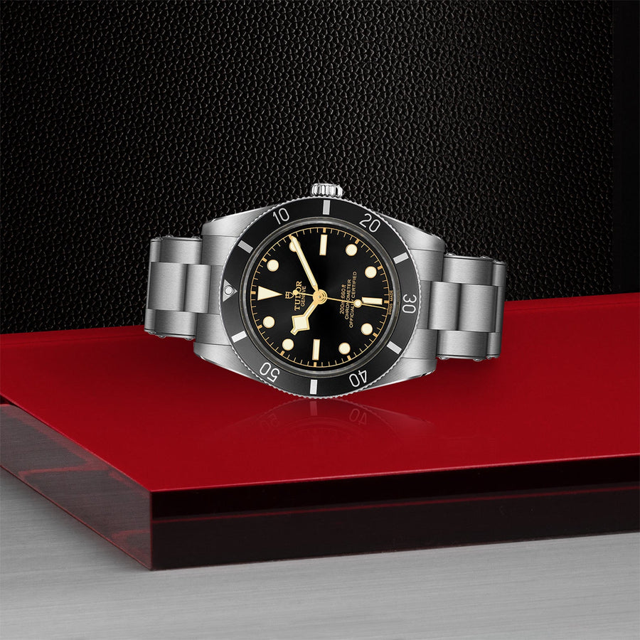 TUDOR Black Bay 54 37mm Steel - M79000N-0001 - TUDOR Black Bay 54 in a 37mm stainless steel case with black dial on stainless steel bracelet, featuring an automatic movement.