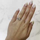 Two-stone Engagement Ring-Two-stone Engagement Ring - DRNKA04970