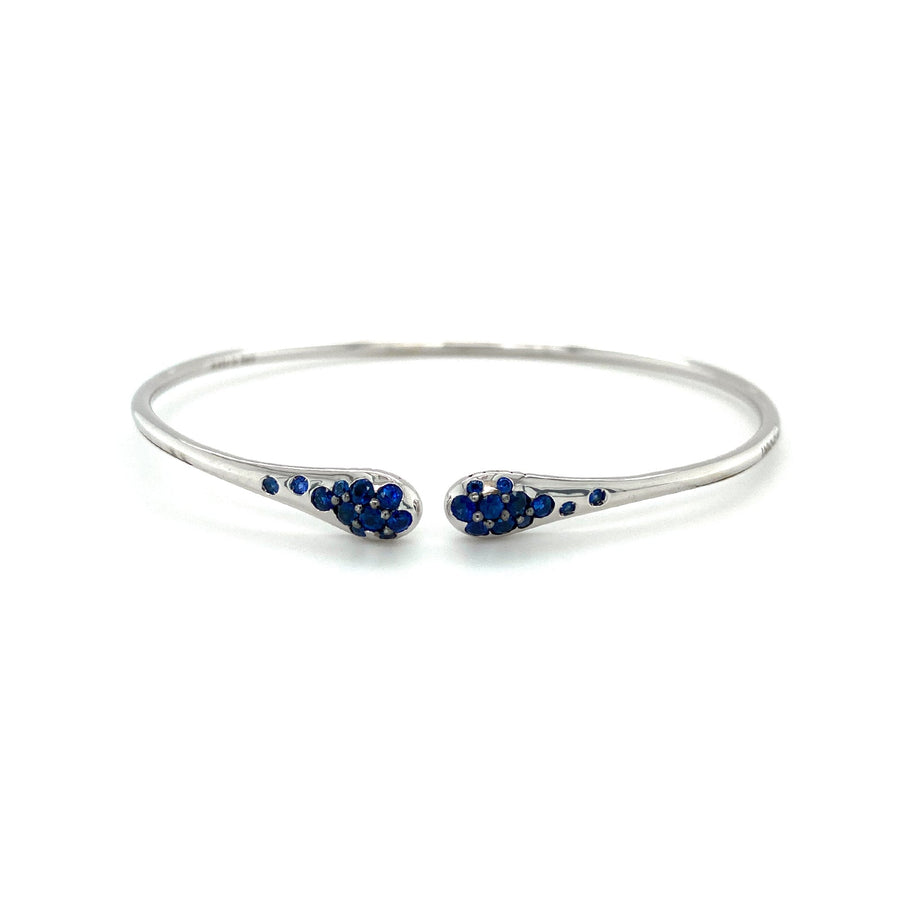 UGO Cala 18K White Gold Sapphire Bangle - CB446ZAW