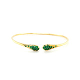 UGO Cala 18K Yellow Gold Emerald Bangle -