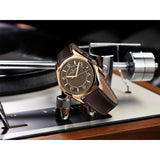 Vacheron Constantin Fiftysix Self-Winding-Vacheron Constantin Fiftysix Self-Winding in a 40mm rose gold case with brown dial on leather strap, featuring a date display and automatic movement.