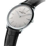 Vacheron Constantin Patrimony Manual-Winding-Vacheron Constantin Patrimony Manual-Winding in a 40mm white gold case with silver dial on leather strap, featuring a manual hand-wound movement.