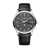 Vacheron Constantin Traditionnelle Complete Calendar-Vacheron Constantin Traditionnelle Complete Calendar - 4010T/000G-B740 - Vacheron Constantin Traditionnelle Complete Calendar in a 41mm white gold case with grey dial on leather strap, featuring a complete calendar, moon phase and automatic movement.
